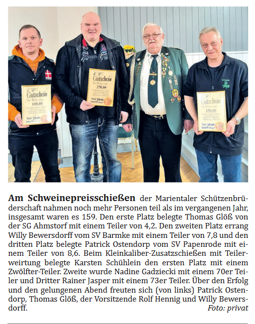 1.Platz Mariental