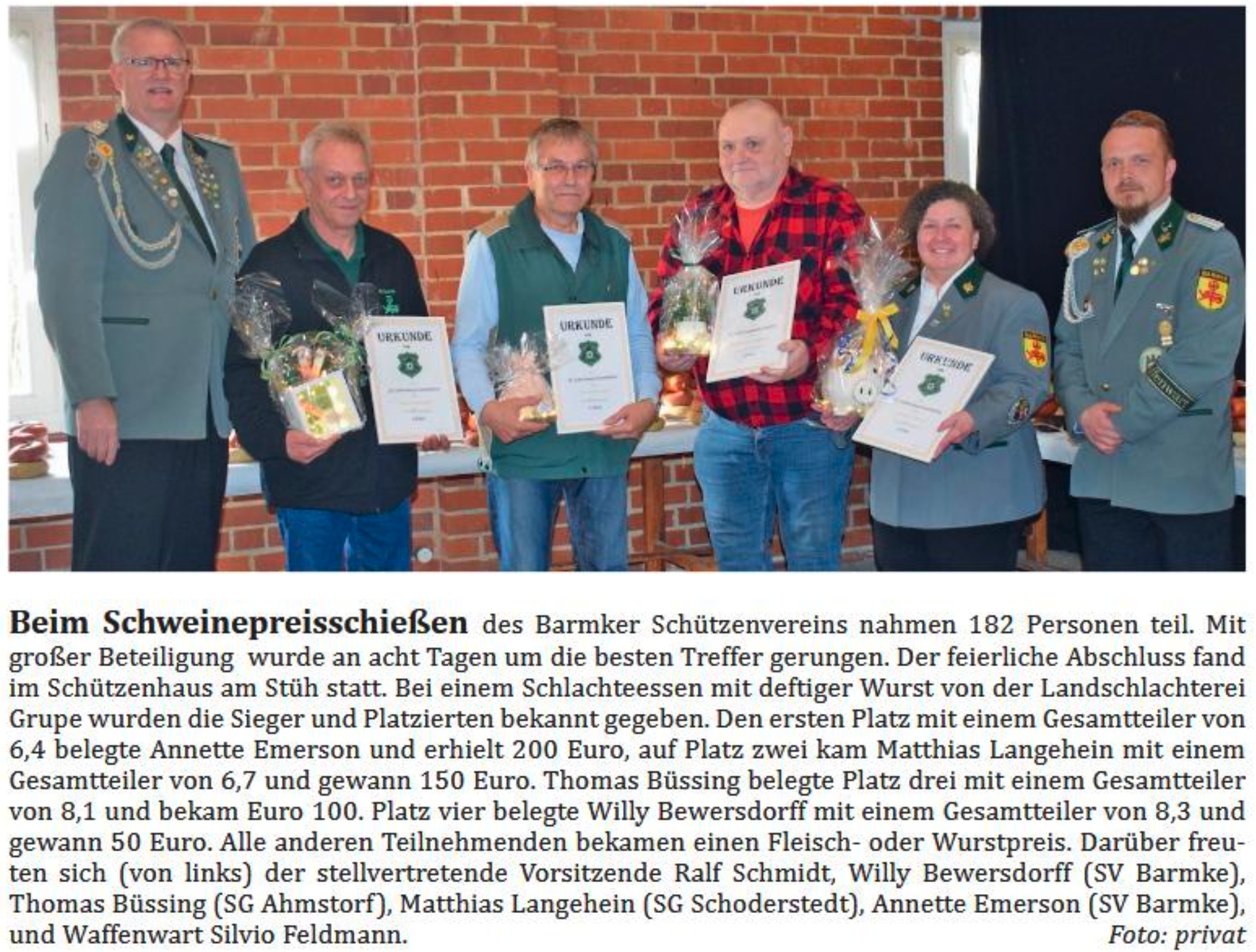 3.Platz Barmke